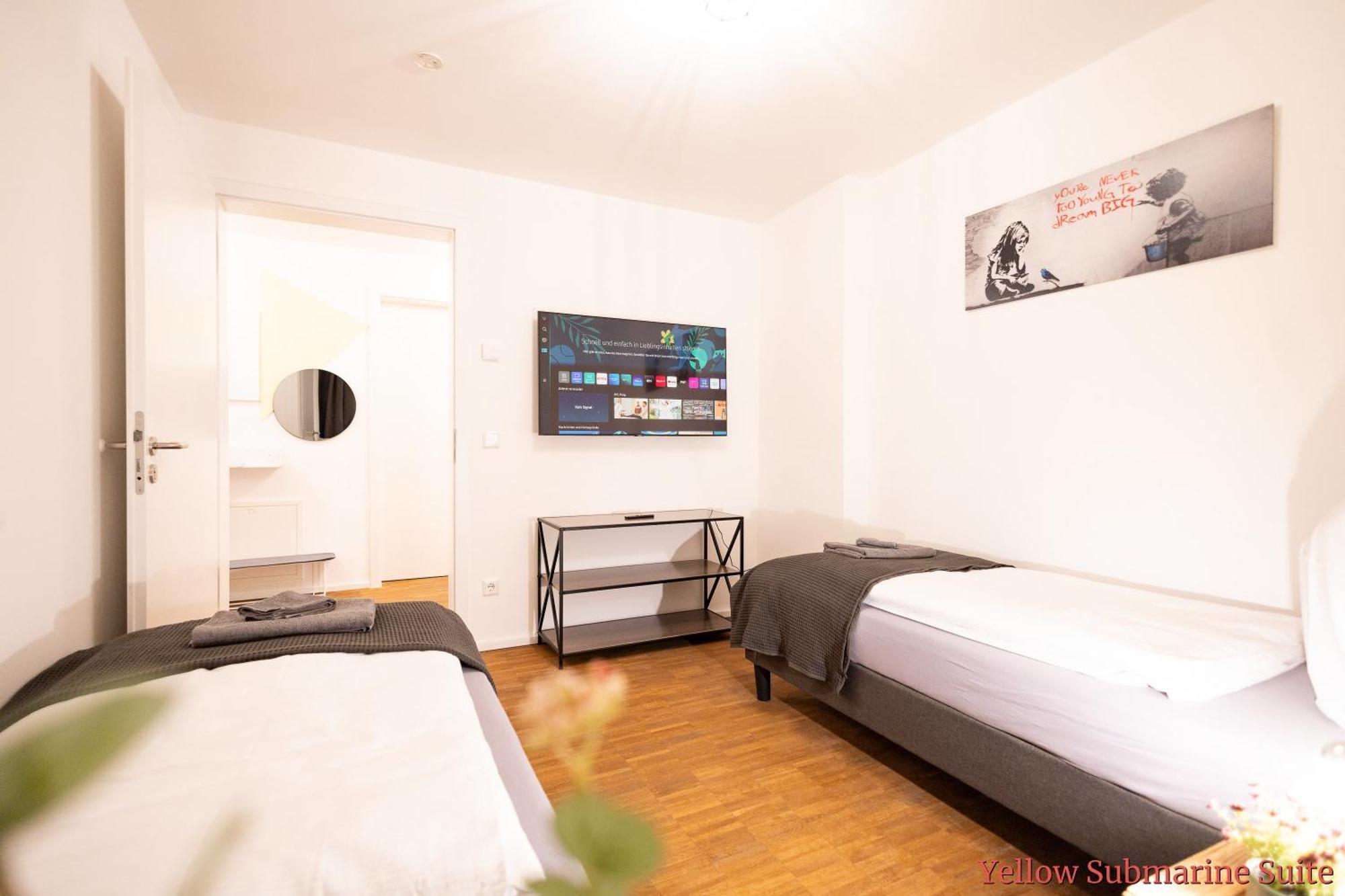 Ko-Living - Beatles Und Banksy Suites & Studios Am Eselsbrunnen - Altstadt - Kueche Halle  Luaran gambar