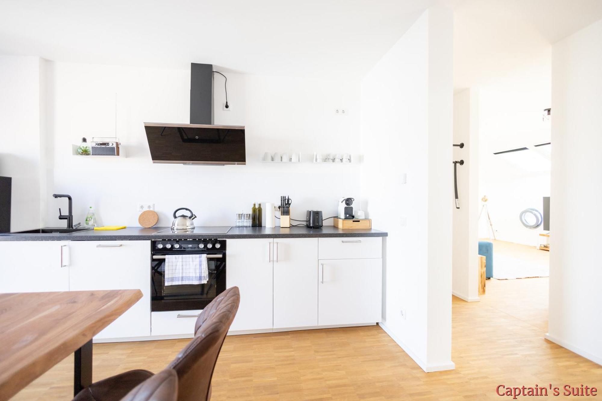 Ko-Living - Beatles Und Banksy Suites & Studios Am Eselsbrunnen - Altstadt - Kueche Halle  Luaran gambar